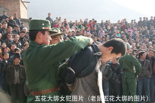 五花大绑女犯图片(老鼠五花大绑的图片)