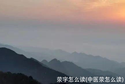 荥字怎么读(中医荥怎么读)