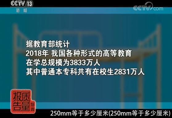 250mm等于多少厘米(250mm等于多少厘米)