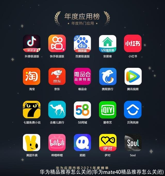 华为精品推荐怎么关闭(华为mate40精品推荐怎么关闭)