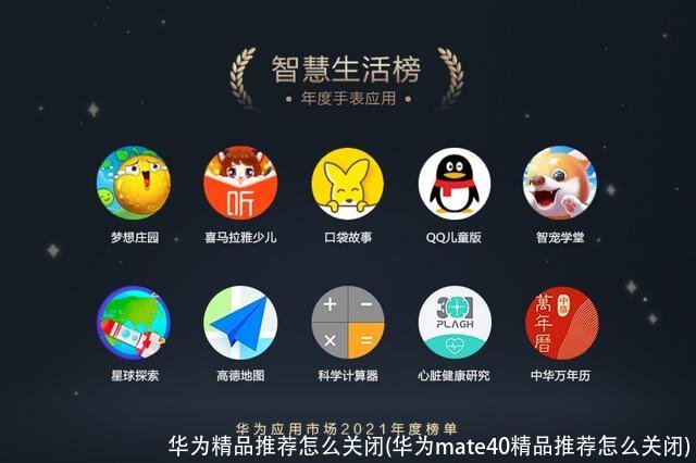 华为精品推荐怎么关闭(华为mate40精品推荐怎么关闭)