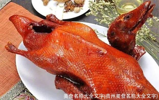 美食名称大全文字(贵州美食名称大全文字)