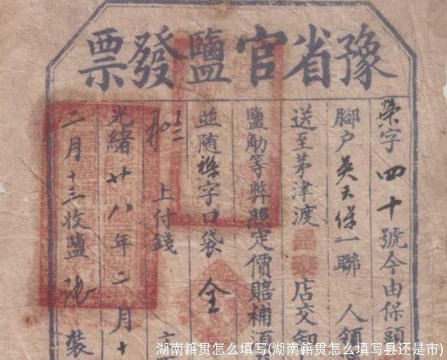 湖南籍贯怎么填写(湖南籍贯怎么填写县还是市)