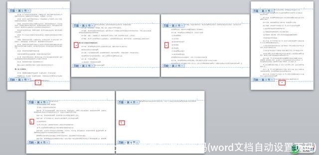 word设置自动连续页码(word文档自动设置页码)
