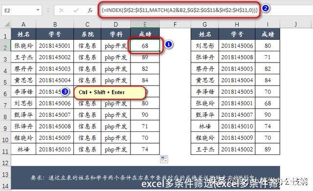 excel多条件筛选(excel多条件筛选函数)