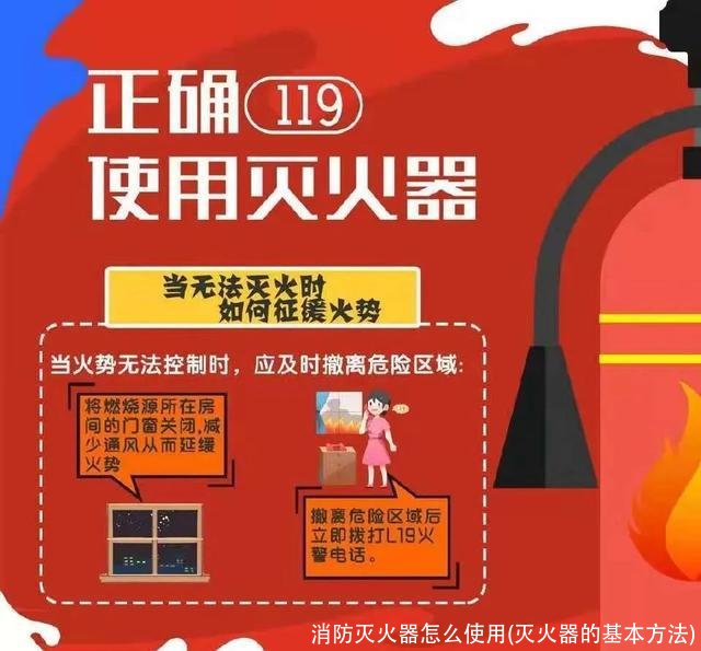 消防灭火器怎么使用(灭火器的基本方法)