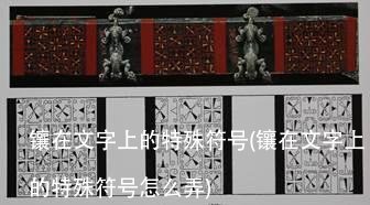 镶在文字上的特殊符号(镶在文字上的特殊符号怎么弄)