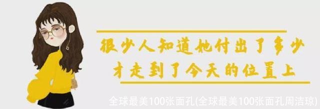全球最美100张面孔(全球最美100张面孔周洁琼)