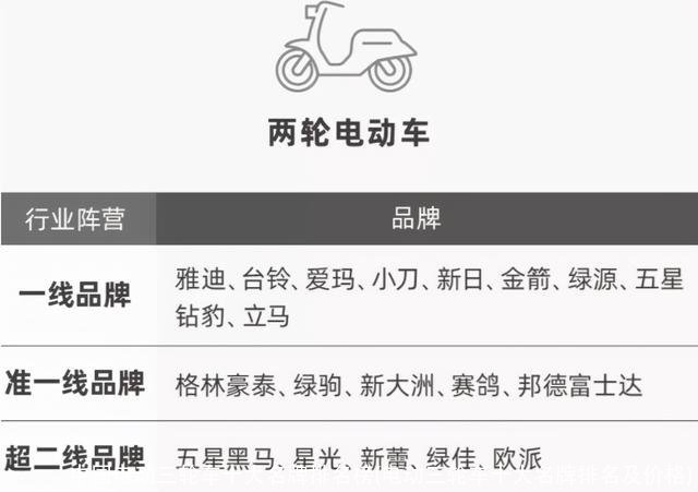 中国电动三轮车十大名牌排名榜(电动三轮车十大名牌排名及价格)