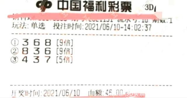 3d实票(3D实票今天晒票100倍)