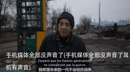 手机媒体全部没声音了(手机媒体全部没声音了耳机有声音)