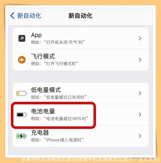 苹果手机充满电怎么显示(苹果手机充满电怎么显示一直在充电)