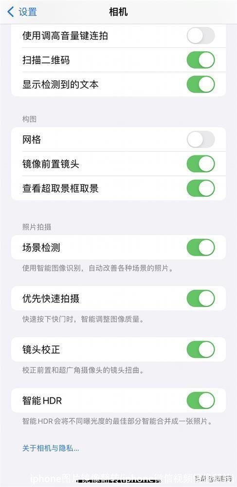 iphone图片镜像翻转(iphone微信视频镜像翻转)