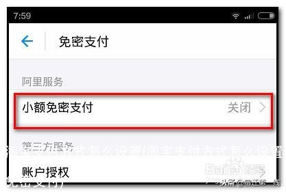 淘宝支付方式怎么设置(淘宝支付方式怎么设置免密支付)