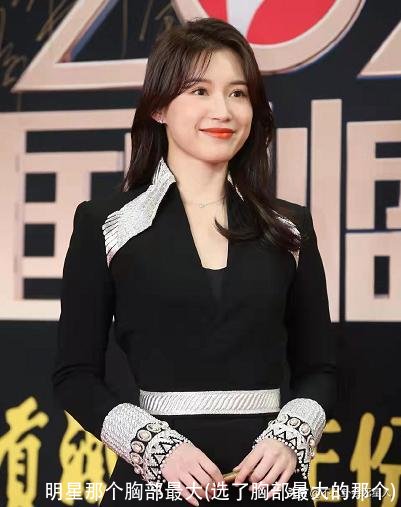 明星那个胸部最大(选了胸部最大的那个)