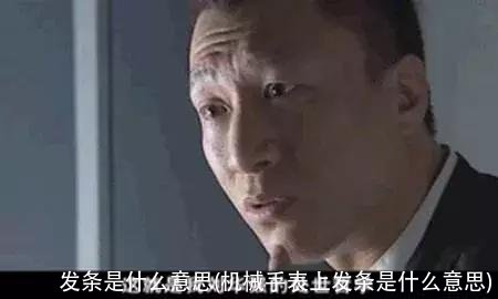 发条是什么意思(机械手表上发条是什么意思)