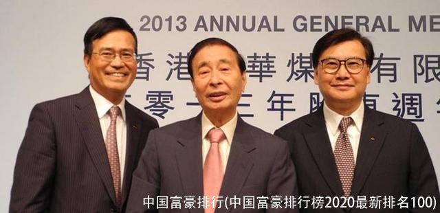 中国富豪排行(中国富豪排行榜2020最新排名100)