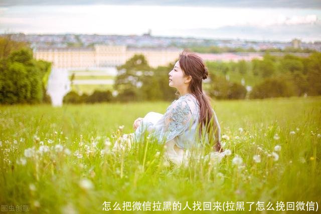 怎么把微信拉黑的人找回来(拉黑了怎么挽回微信)