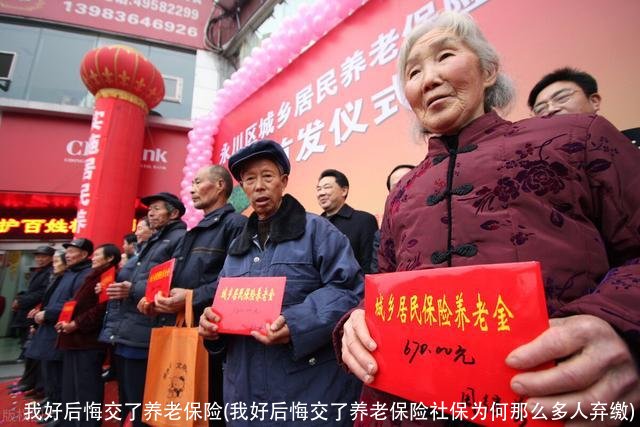 我好后悔交了养老保险(我好后悔交了养老保险社保为何那么多人弃缴)
