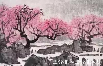 辈分排序(辈分排序表)