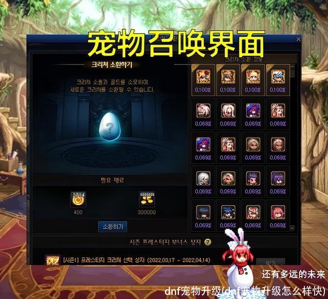 dnf宠物升级(dnf宠物升级怎么样快)