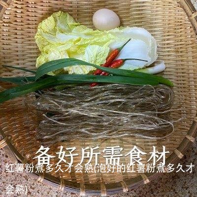 红薯粉煮多久才会熟(泡好的红薯粉煮多久才会熟)