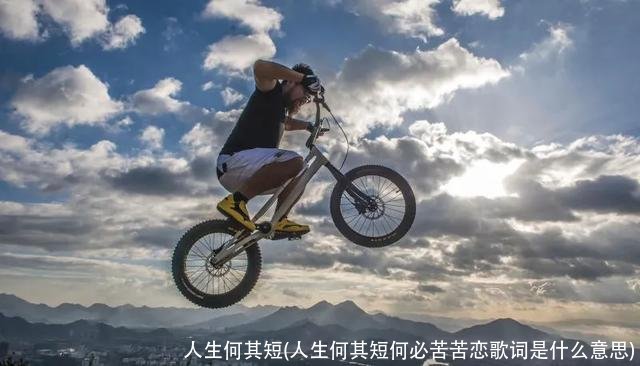 人生何其短(人生何其短何必苦苦恋歌词是什么意思)