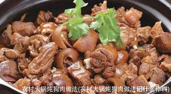 农村大锅炖狗肉做法(农村大锅炖狗肉做法记什么作料)