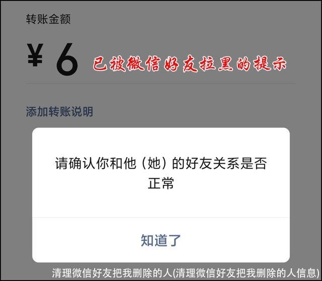 清理微信好友把我删除的人(清理微信好友把我删除的人信息)