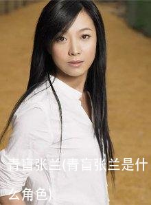 青盲张兰(青盲张兰是什么角色)