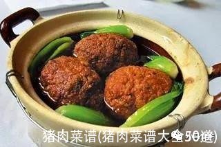 猪肉菜谱(猪肉菜谱大全50道)