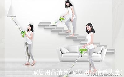 家居用品清单(家居用品清单大全)