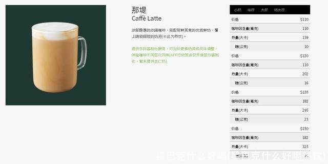 星巴克什么好喝(星巴克什么好喝热饮)