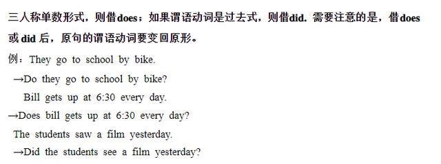 一般疑问句(一般疑问句的四种基本句型)