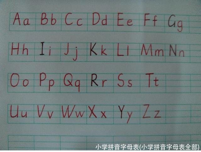 小学拼音字母表(小学拼音字母表全部)
