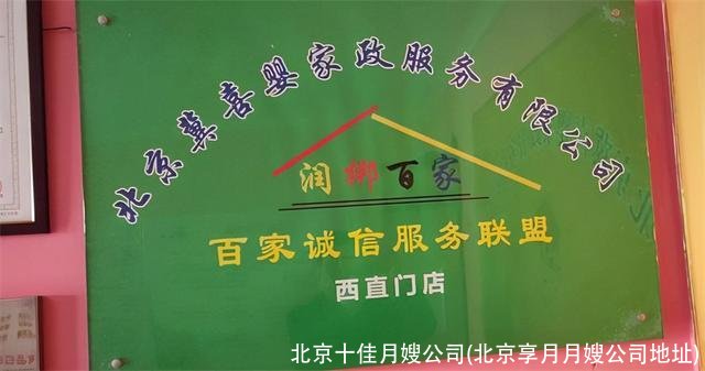 北京十佳月嫂公司(北京享月月嫂公司地址)