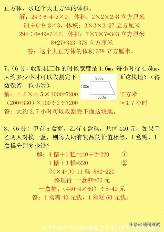 立方米和立方分米的换算(立方米和立方分米的换算率)