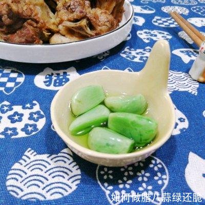 如何做腊八蒜绿还脆
