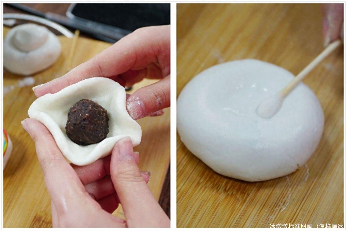 冰墩墩标准图画（怎样画冰）