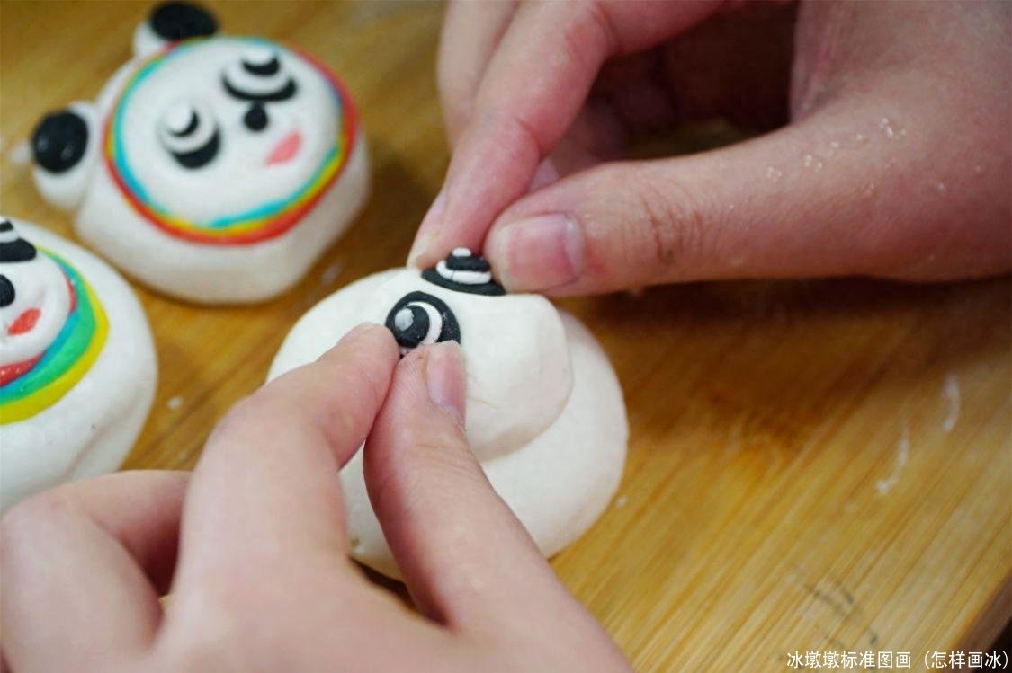 冰墩墩标准图画（怎样画冰）