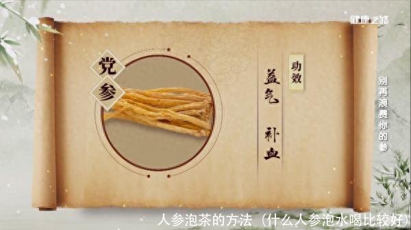 人参泡茶的方法（什么人参泡水喝比较好）