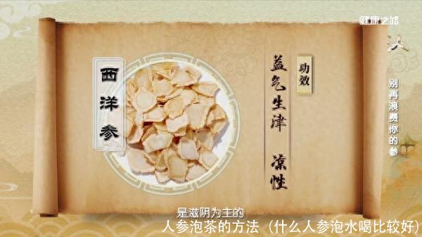 人参泡茶的方法（什么人参泡水喝比较好）