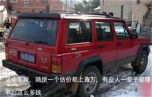 这些车牌,随便一个估价都上百万,有些人一辈子都赚不到这么多钱
