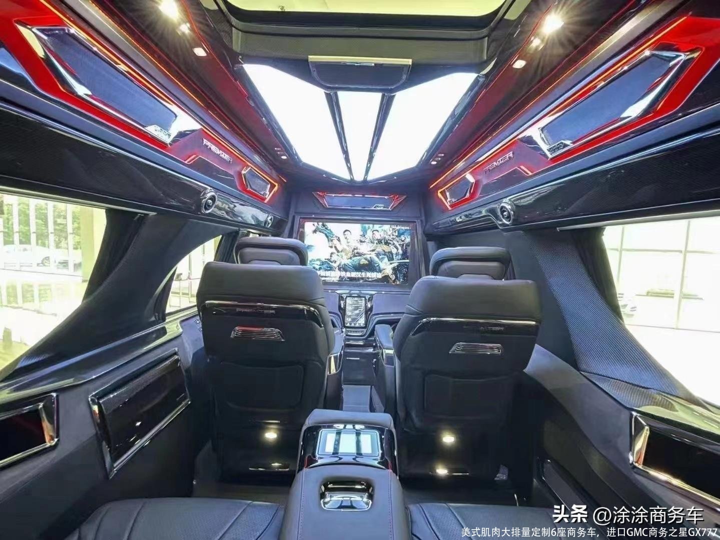 美式肌肉大排量定制6座商务车,进口GMC商务之星GX777