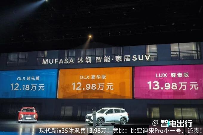 现代新ix35沐飒售13.98万！竟比：比亚迪宋Pro小一号，还贵！