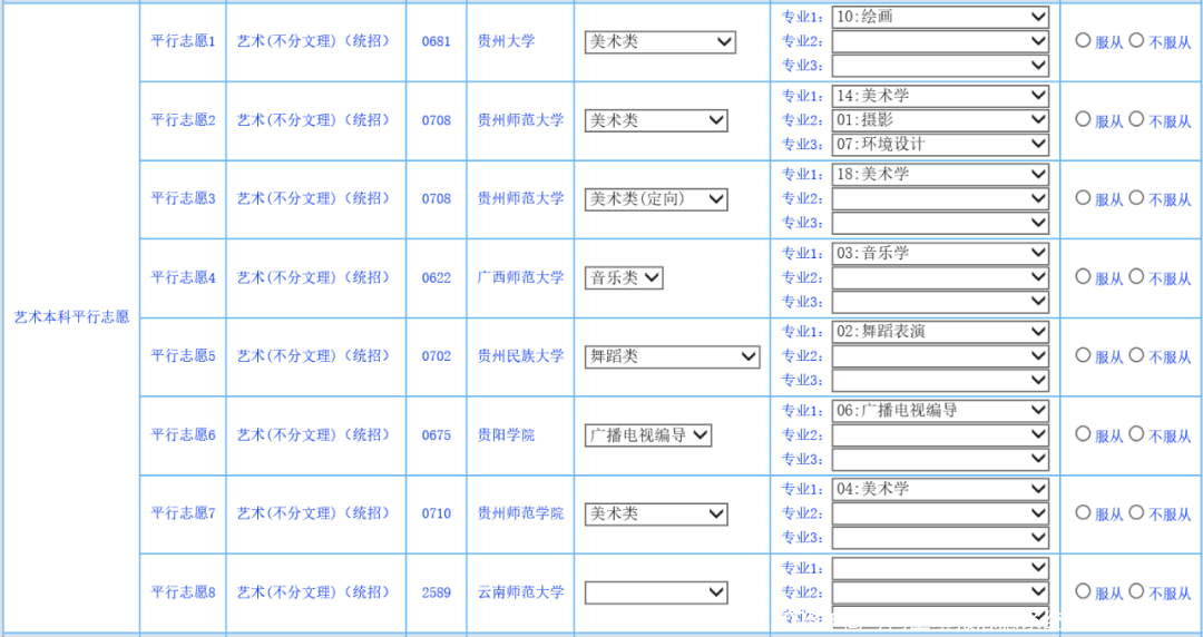 贵州省2023年高考网上填报志愿系统考生操作指南